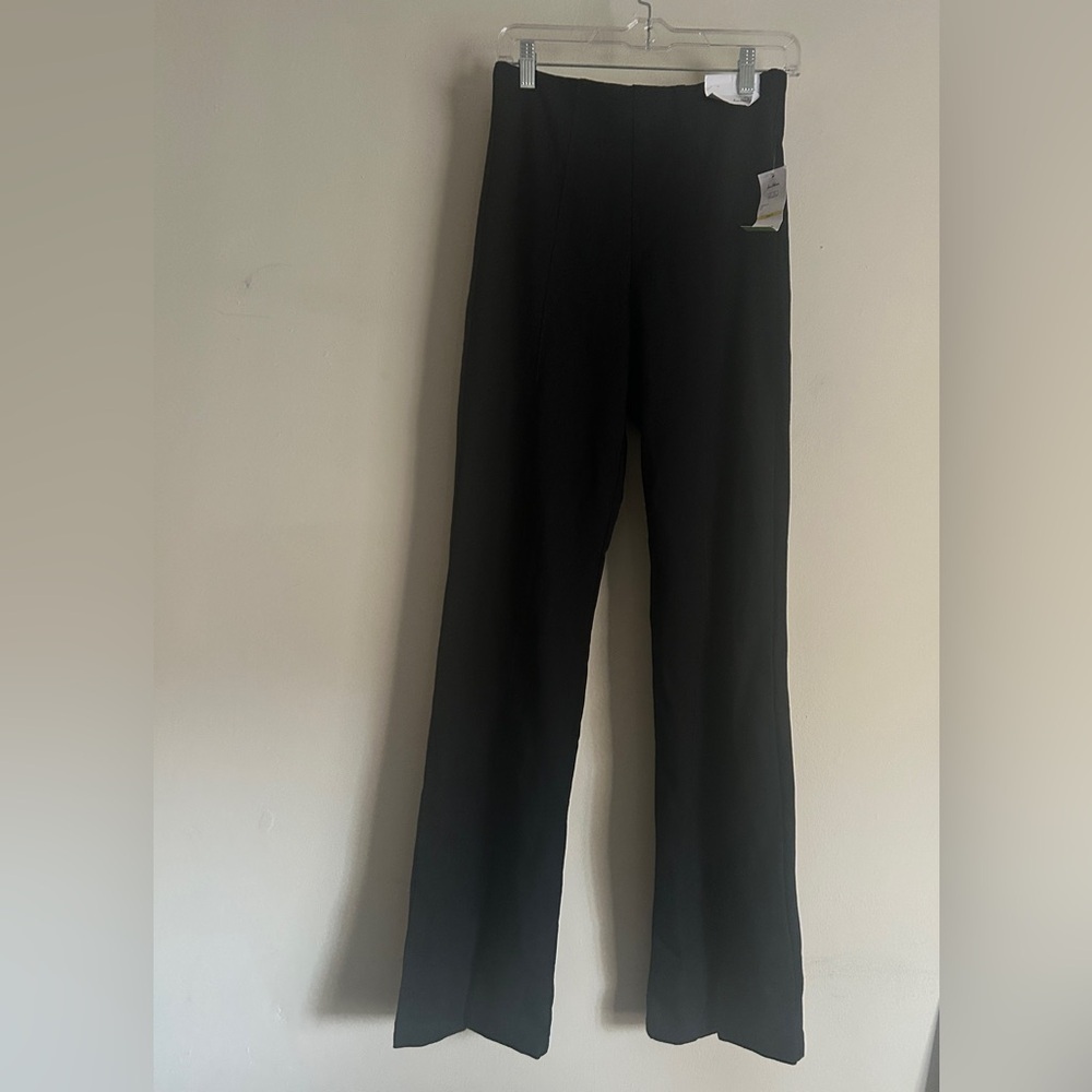 NWT SAM EDELMAN Women’s Joey Pants Pull on Flare Black Size Medium